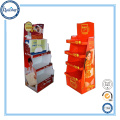 Supermarket retail display rack floor stand paper cardboard bread display stand